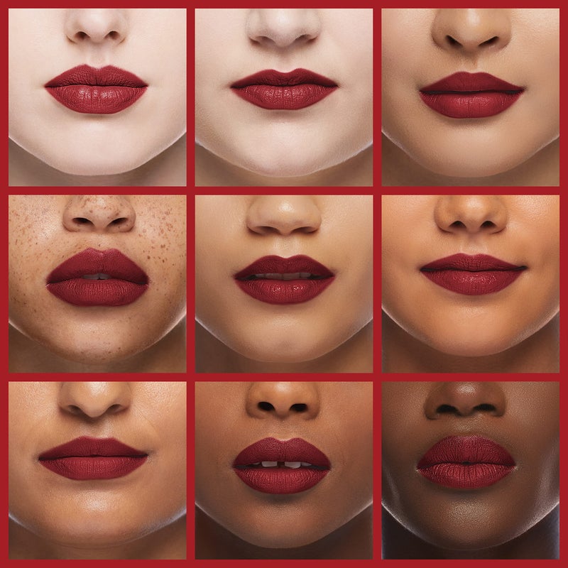 K7L Dark Red Lip Crayon (Vegan) - Waterproof and Smudge-Proof Cosmetics - Flame - Image 4